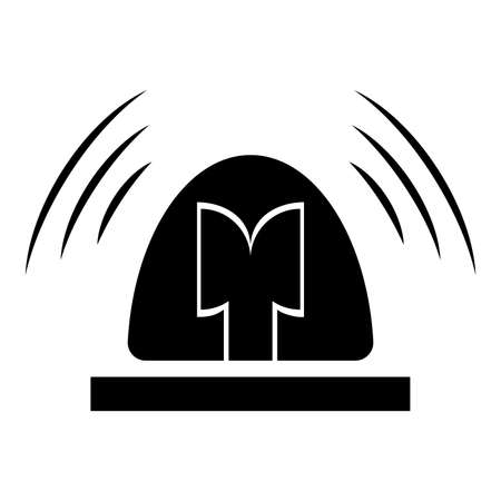 Police lights pictogram vector illustration.のイラスト素材