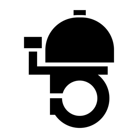 Bicycle bell pictogram vector illustration.のイラスト素材
