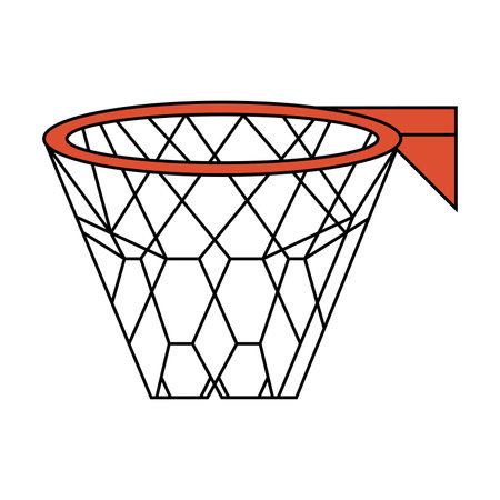 Basketball hoop pictogram vector illustration.のイラスト素材