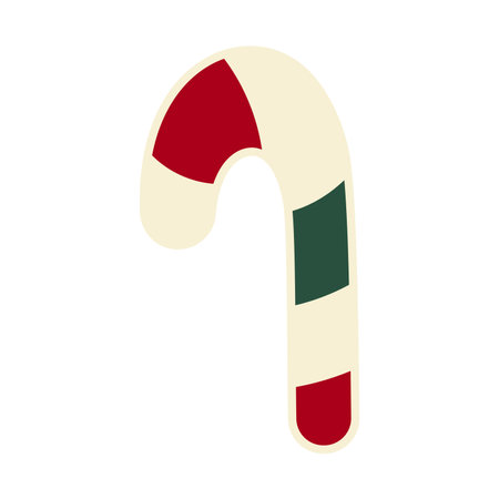 Christmas candy cane pictogram vector illustration.のイラスト素材