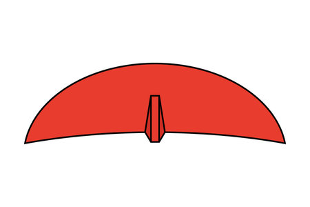 Windsurfing foil pictogram vector illustration.のイラスト素材