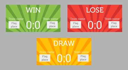 Win, lose, draw patternsのイラスト素材