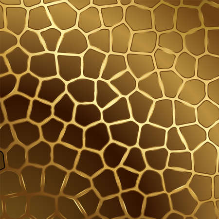 Vector background image with gold mesh on a golden background. Art deco style. EPS 10のイラスト素材
