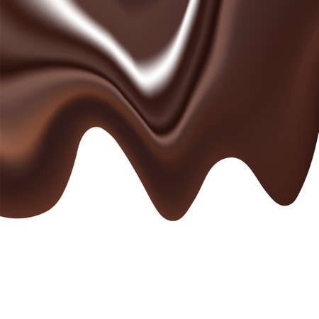Vector background image which illustrates the liquid chocolate mass with sprinklesのイラスト素材