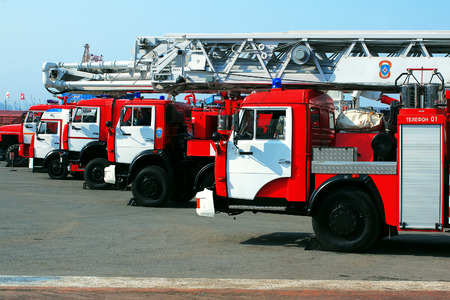 Russian Emergencies Ministry fire engines in service