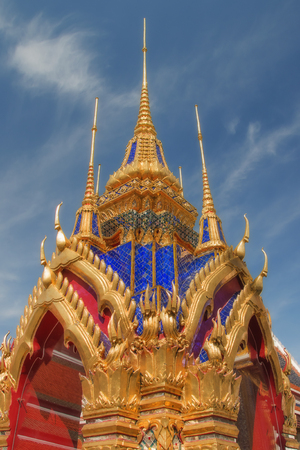 Buddhist temple in Bangkokの写真素材