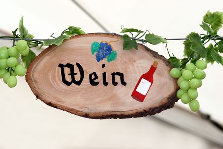 wine signの写真素材