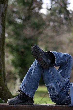 tied boots