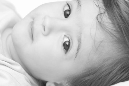 Portrait of a young girlの写真素材