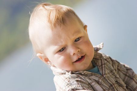 Baby boy outdoor