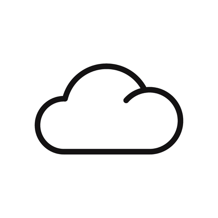 Cloud vector iconのイラスト素材