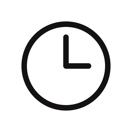 Clock vector iconのイラスト素材