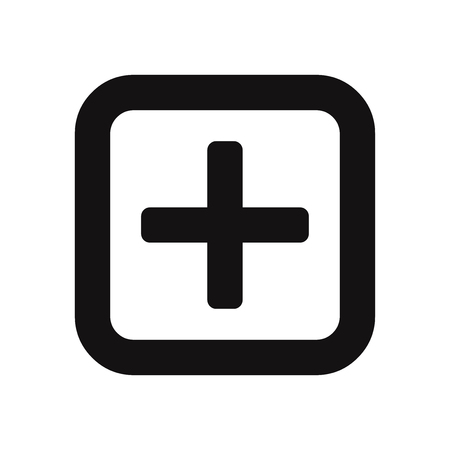 Add button vector iconのイラスト素材
