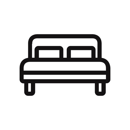 Bed vector iconのイラスト素材
