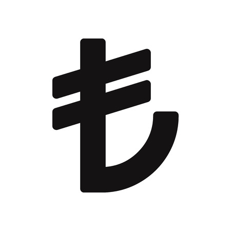 Turkish lira symbol vector iconのイラスト素材