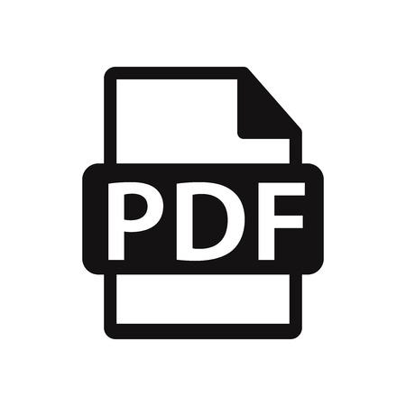 PDF file icon vector illustrationのイラスト素材