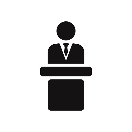 Speaker podium icon vectorのイラスト素材
