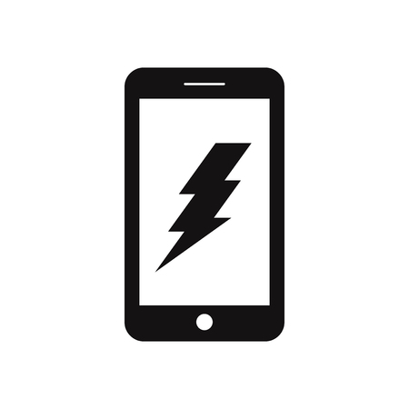 Charge smartphone iconのイラスト素材