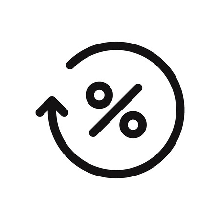 Percentage icon vector illustrationのイラスト素材