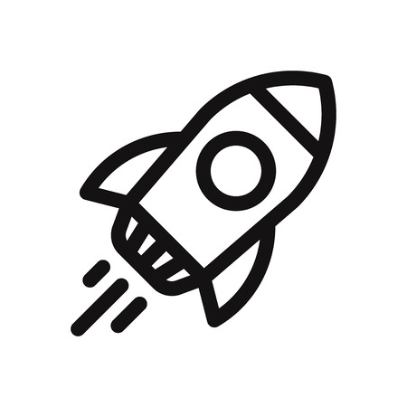 Rocket icon vectorのイラスト素材