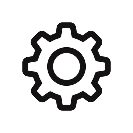 Settings icon vectorのイラスト素材