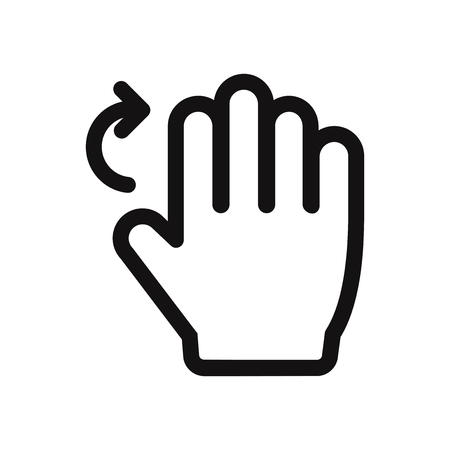 Rotate cursor icon vectorのイラスト素材