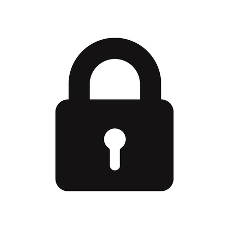 Padlock icon vector illustrationのイラスト素材
