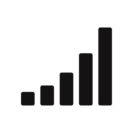 Signal bars icon vectorのイラスト素材