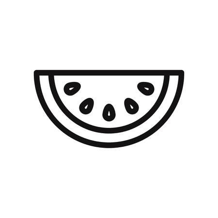 Watermelon vector iconのイラスト素材