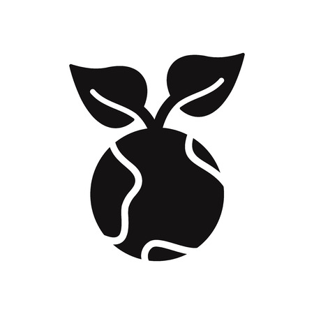 Green earth vector iconのイラスト素材