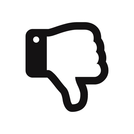 Thumb down vector iconのイラスト素材