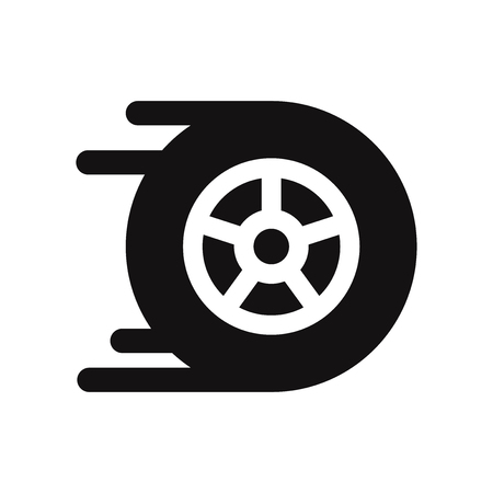 Racing car wheel icon vectorのイラスト素材
