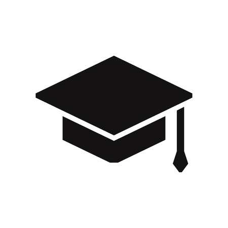 Graduate cap vector iconのイラスト素材