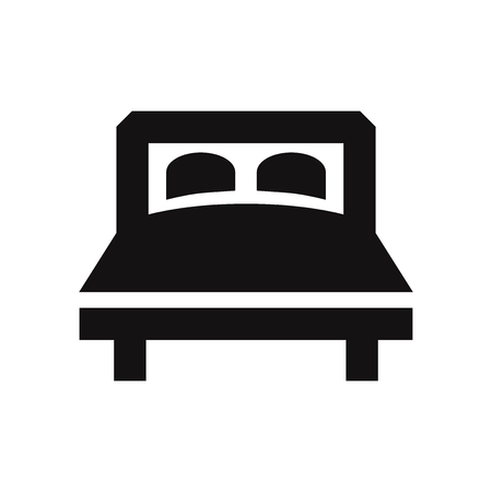 Double bed vector iconのイラスト素材