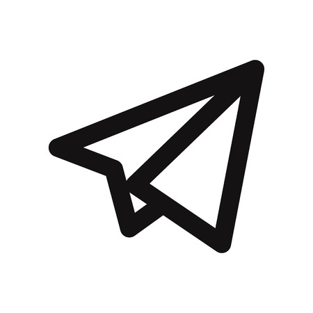 Paper plane vector iconのイラスト素材