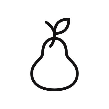 Pear icon vector illustrationのイラスト素材