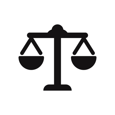 Law scale vector icon, justice symbol.のイラスト素材