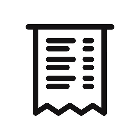 Invoice vector iconのイラスト素材