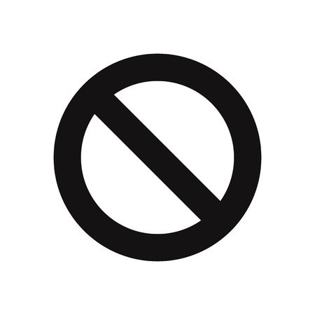 Forbidden icon vector illustrationのイラスト素材
