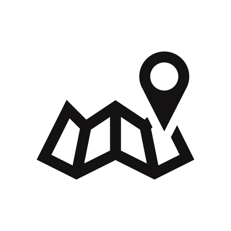 Pin on map icon vector illustrationのイラスト素材