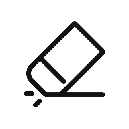 Eraser vector iconのイラスト素材