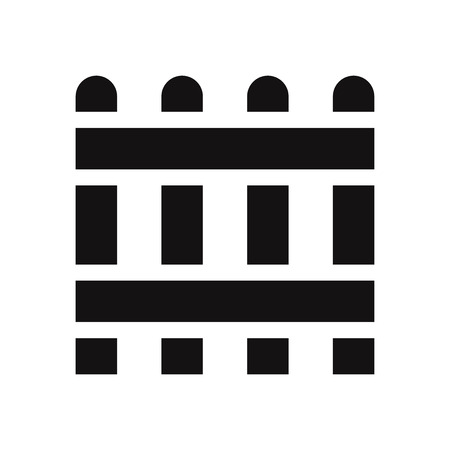 Fence vector iconのイラスト素材