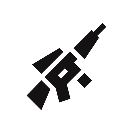 Rifle vector icon. Gun,weapon symbol.のイラスト素材