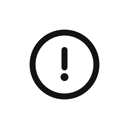 Exclamation vector iconのイラスト素材