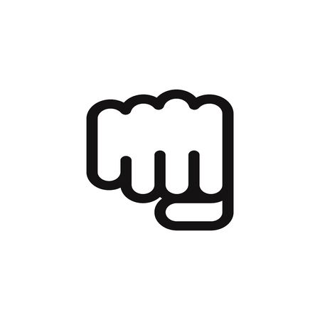 Fist vector iconのイラスト素材