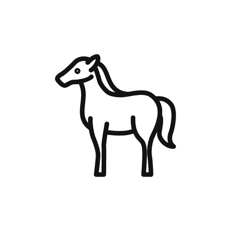 Horse vector iconのイラスト素材