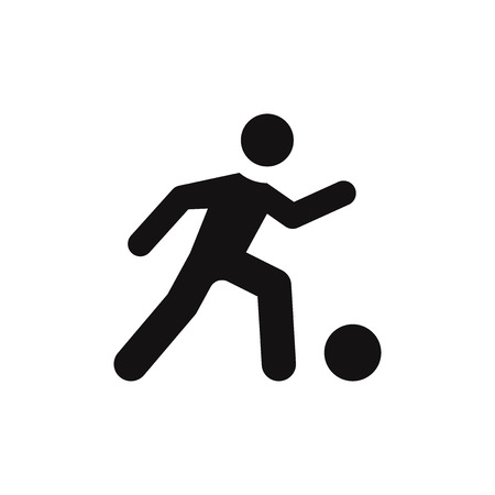 Football player vector iconのイラスト素材