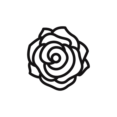 Rose vector iconのイラスト素材