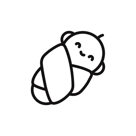 Baby vector iconのイラスト素材