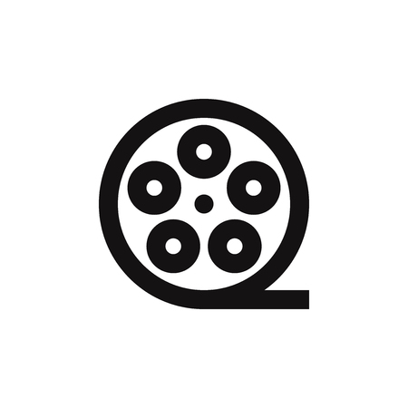 Film reel vector iconのイラスト素材